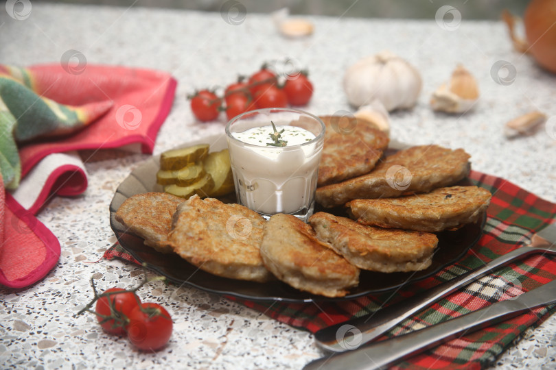 Скачать Картофельные драники жареные фотосток Ozero