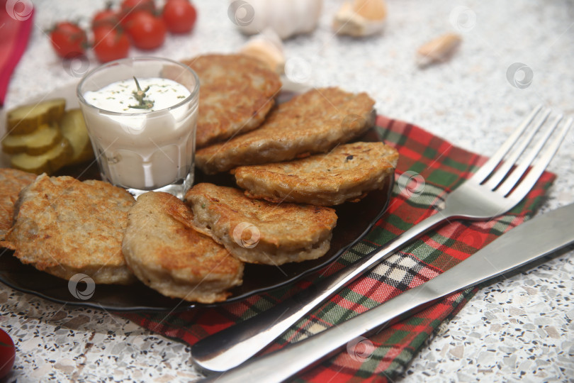 Скачать Картофельные драники жареные фотосток Ozero