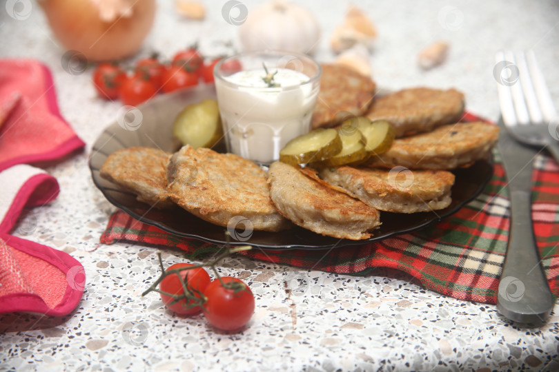 Скачать Картофельные драники жареные фотосток Ozero