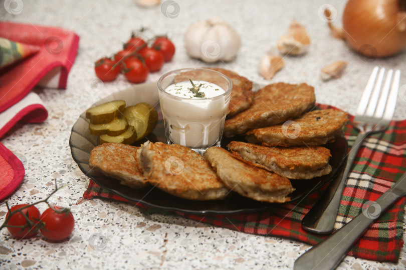 Скачать Картофельные драники жареные фотосток Ozero