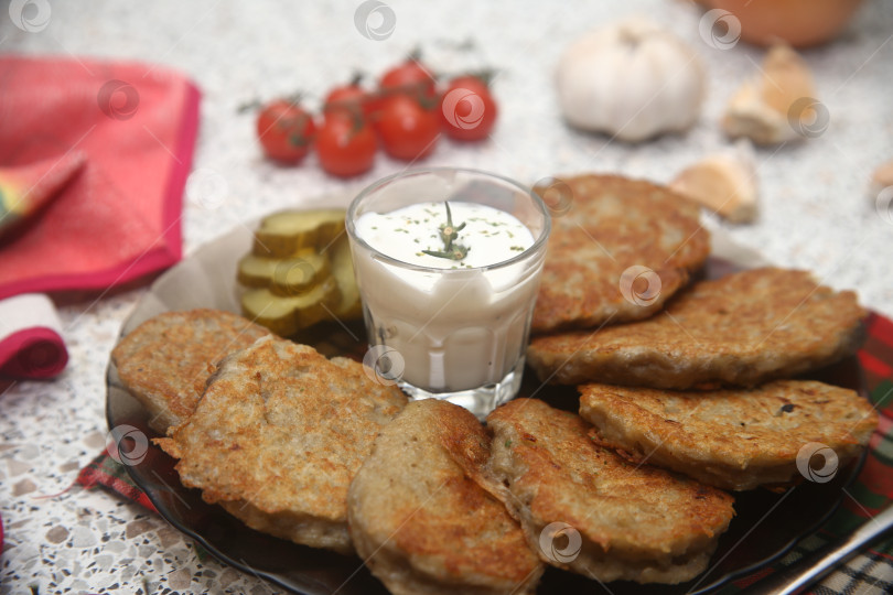 Скачать Картофельные драники жареные фотосток Ozero