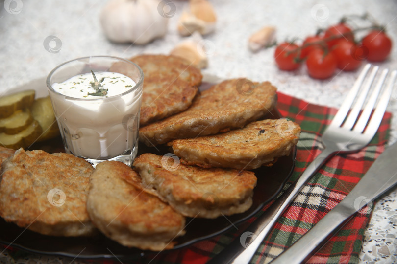Скачать Картофельные драники жареные фотосток Ozero