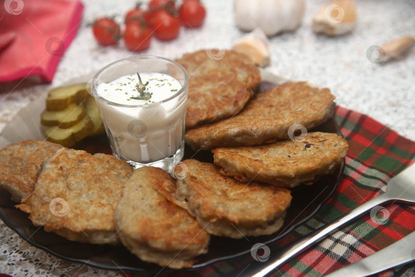 Скачать Картофельные драники жареные фотосток Ozero