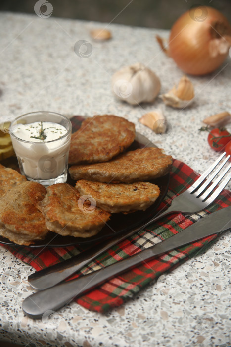 Скачать Картофельные драники жареные фотосток Ozero