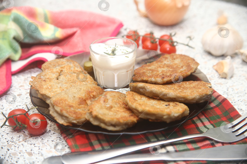 Скачать Картофельные драники жареные фотосток Ozero
