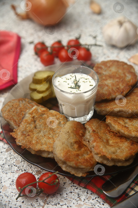 Скачать Картофельные драники жареные фотосток Ozero