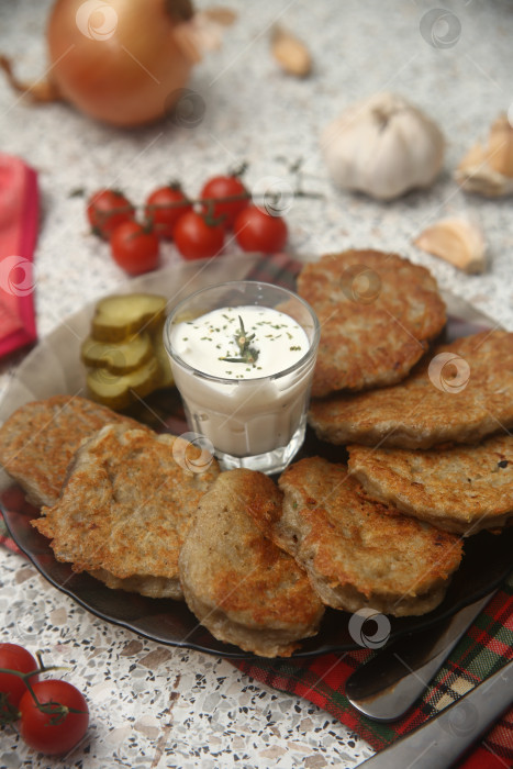 Скачать Картофельные драники жареные фотосток Ozero