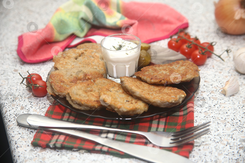Скачать Картофельные драники жареные фотосток Ozero