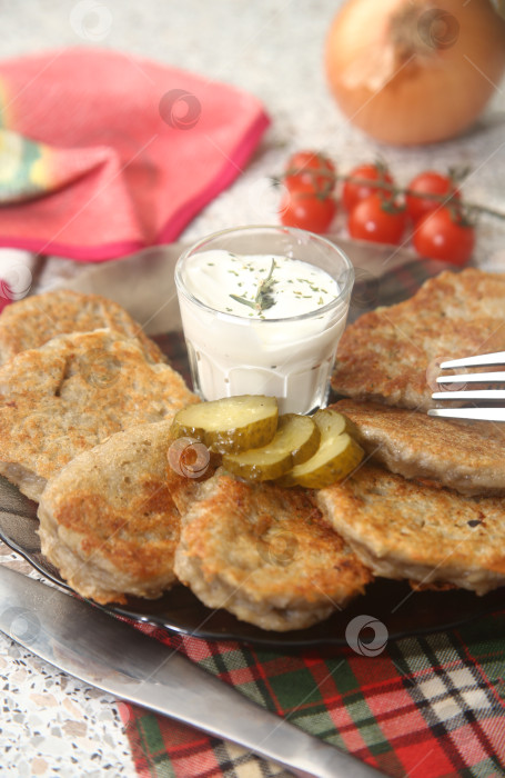 Скачать Картофельные драники жареные фотосток Ozero