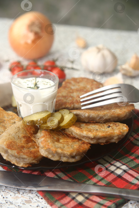 Скачать Картофельные драники жареные фотосток Ozero