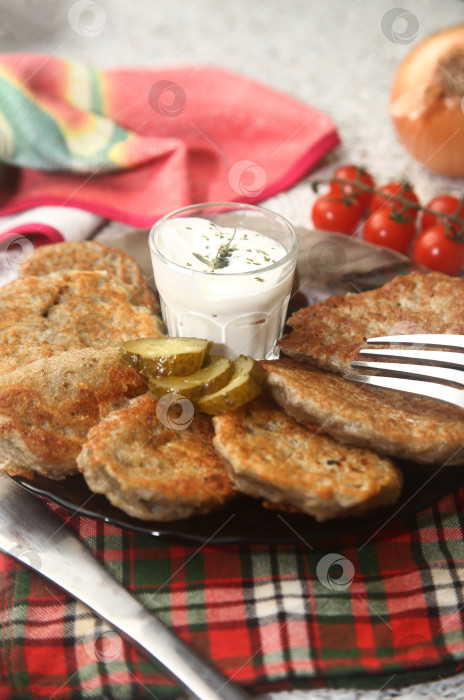 Скачать Картофельные жареные драники фотосток Ozero