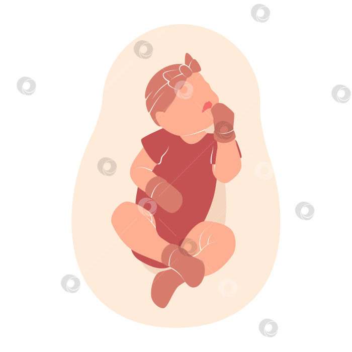 Скачать Спящий ребенок фотосток Ozero