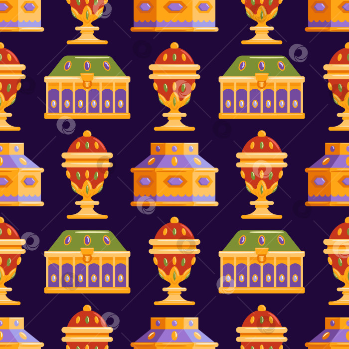 Скачать Шкатулка для драгоценностей с драгоценными камнями - полированная векторная иллюстрация, демонстрирующая элегантные шкатулки с драгоценными камнями с роскошной отделкой, идеально подходящие для брендирования. Дары волхвов, подарки из золота, ладана, мирры фотосток Ozero