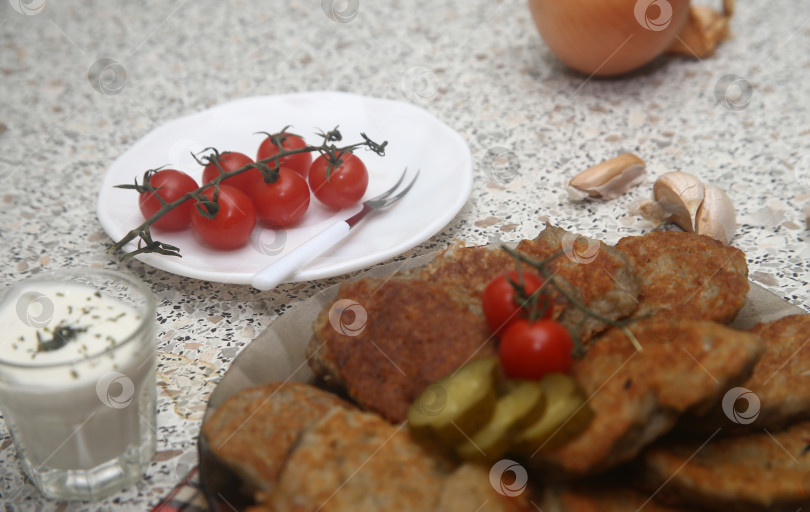 Скачать Жареные картофельные драники фотосток Ozero