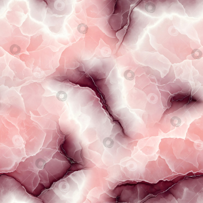 Скачать Бесшовный узор с текстурой ярко-розового и пурпурного мрамора. Вертикальный фон из натурального камня для роскошного дизайна, элегантной поверхности или обоев. Абстрактное искусство, современный узор для печати и фона. фотосток Ozero