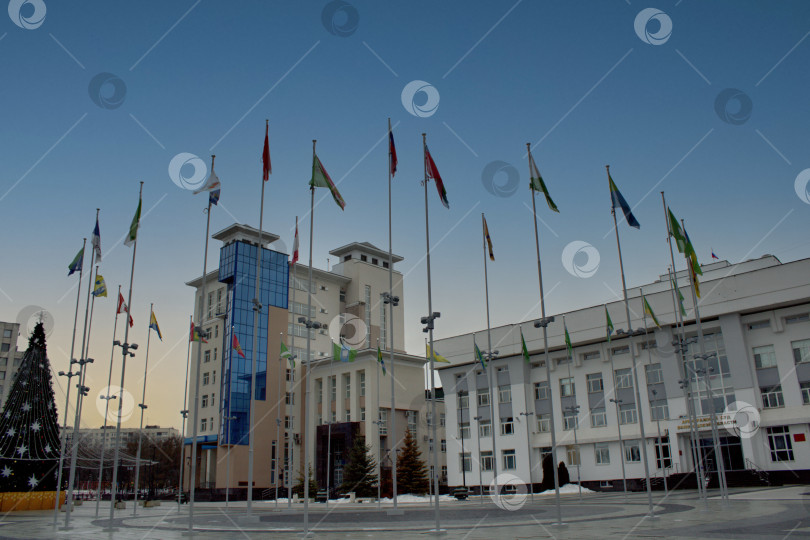 Скачать Флаги муниципалитетов в Вологде. фотосток Ozero