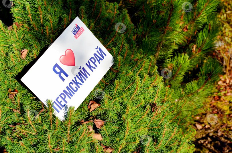 Скачать слоган "я люблю Пермский край" и "знай наших!" фотосток Ozero