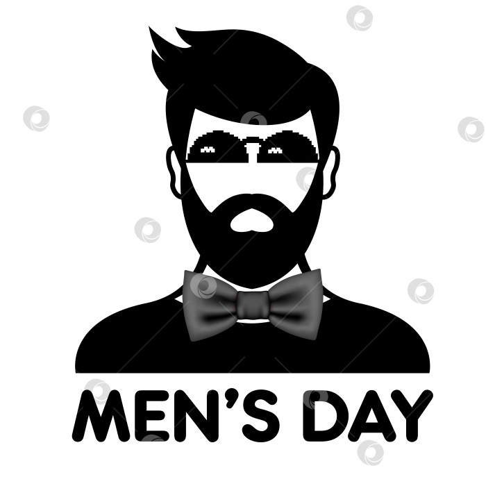 Скачать Элегантный черно-белый портрет ко Дню мужчин. Мужественный, неподвластный времени и символичный. фотосток Ozero