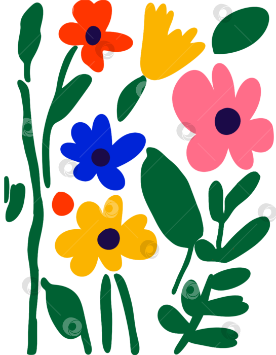 Скачать Набор цветов фотосток Ozero