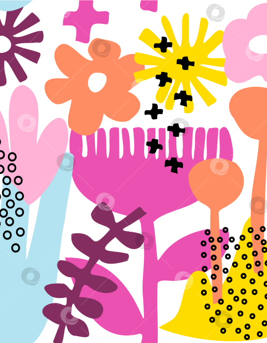 Скачать Абстракция яркие цветы фотосток Ozero