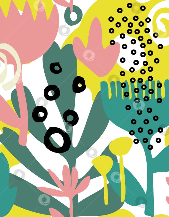 Скачать Абстракция яркие цветы фотосток Ozero