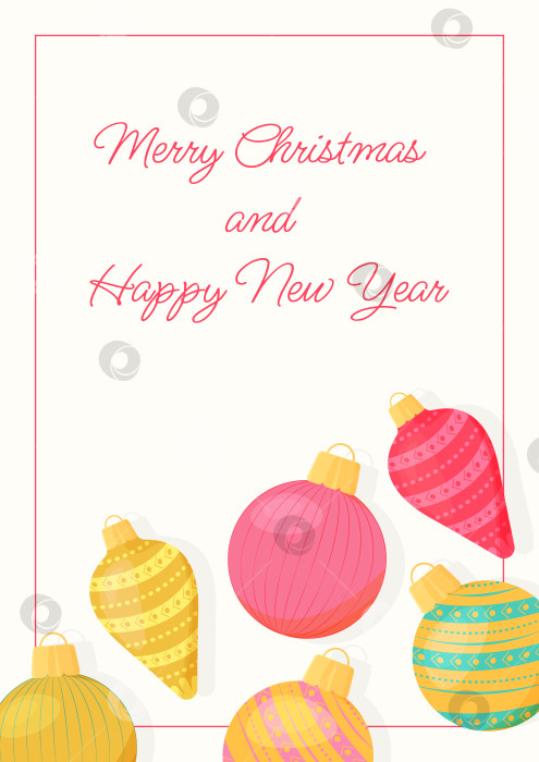 Скачать Рождественские и новогодние баннеры с елочными украшениями. Праздничные украшения для новогодней елки. Векторные шаблоны для открыток, постов в социальных сетях, баннеров, рекламы и распродаж. фотосток Ozero