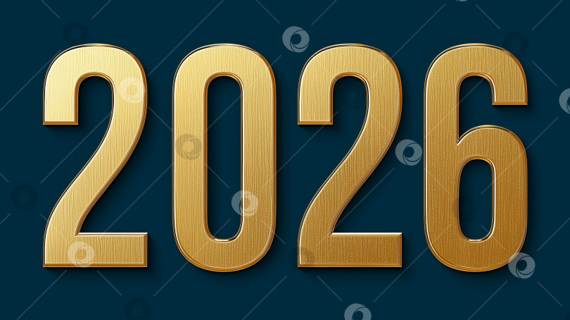 Скачать 2026 год, выделенный жирными золотыми цифрами на простом темном фоне, показывает предстоящие сроки проведения мероприятий и планов фотосток Ozero