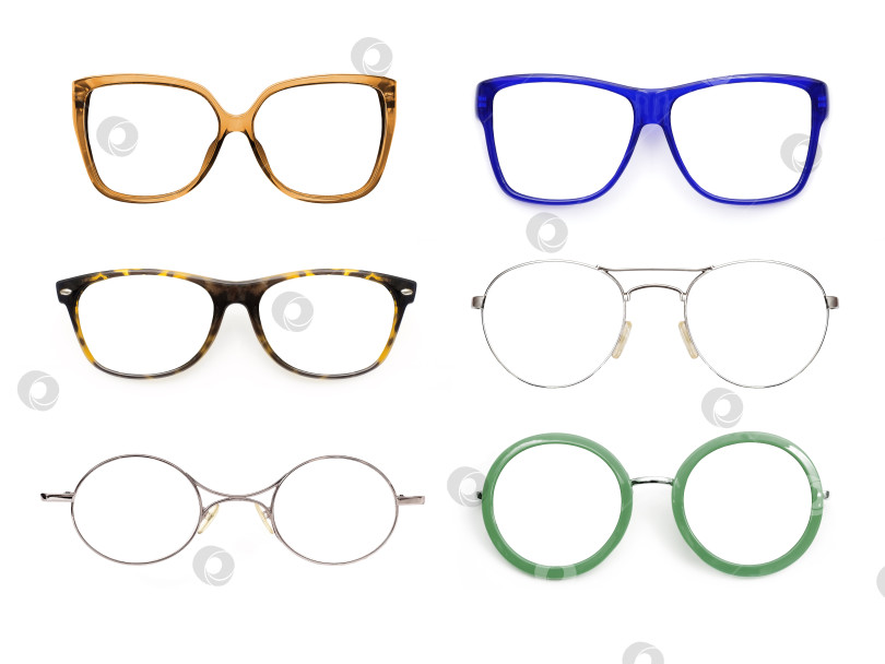 Скачать Набор очков, выделенных на белом фоне, для нанесения на портрет фотосток Ozero