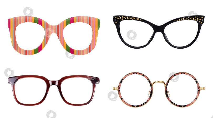 Скачать Набор очков, выделенных на белом фоне, для нанесения на портрет фотосток Ozero