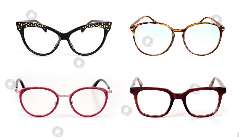 Скачать Набор очков, выделенных на белом фоне, для нанесения на портрет фотосток Ozero