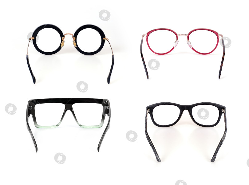 Скачать Набор очков, выделенных на белом фоне, для нанесения на портрет фотосток Ozero