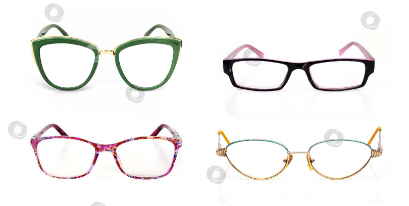 Скачать Набор очков, выделенных на белом фоне, для нанесения на портрет фотосток Ozero