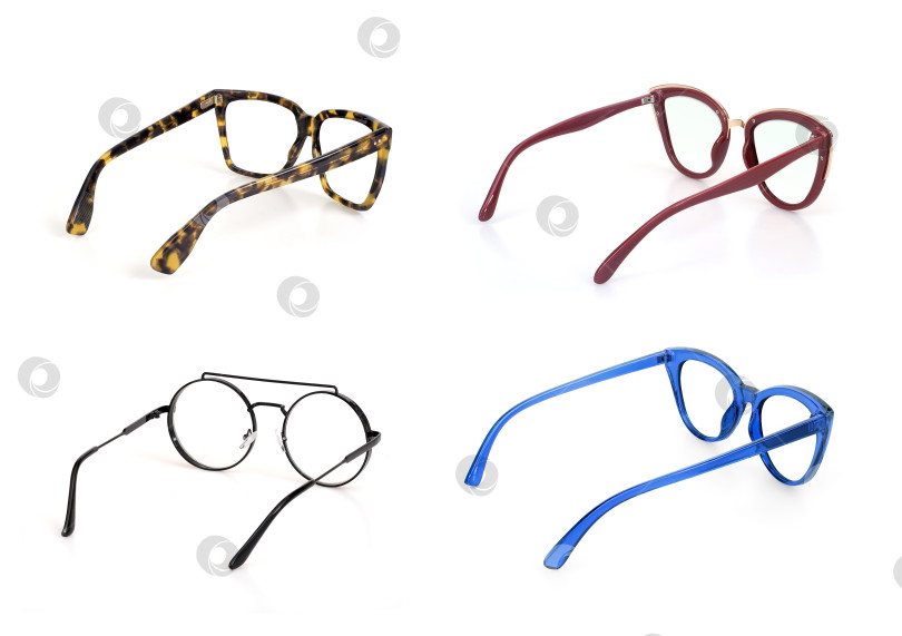 Скачать Набор очков, выделенных на белом фоне, для нанесения на портрет фотосток Ozero