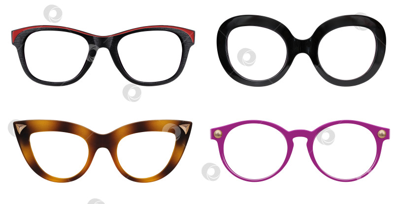 Скачать Набор очков, выделенных на белом фоне, для нанесения на портрет фотосток Ozero