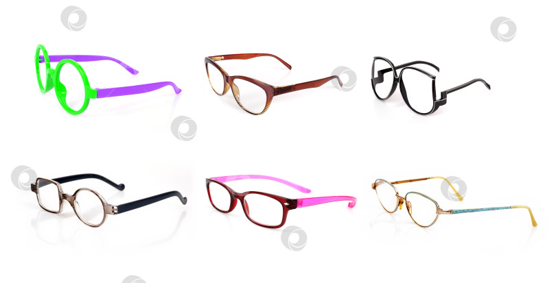 Скачать Набор очков, выделенных на белом фоне, для нанесения на портрет фотосток Ozero