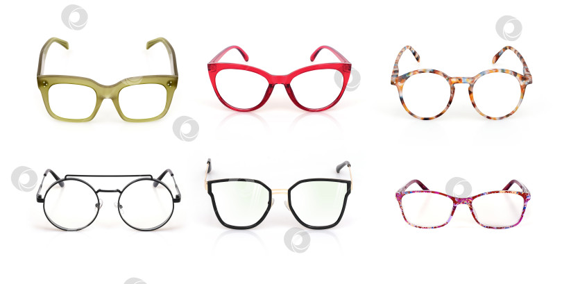 Скачать Набор очков, выделенных на белом фоне, для нанесения на портрет фотосток Ozero