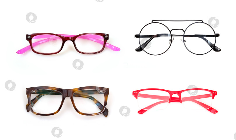 Скачать Набор очков, выделенных на белом фоне, для нанесения на портрет фотосток Ozero