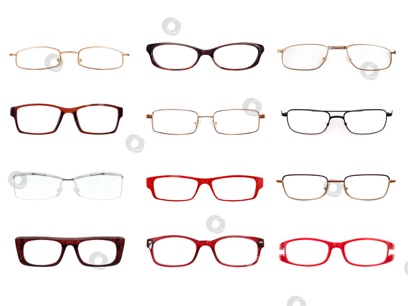 Скачать Набор очков, выделенных на белом фоне, для нанесения на портрет фотосток Ozero
