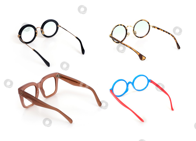 Скачать Набор очков, выделенных на белом фоне, для нанесения на портрет фотосток Ozero