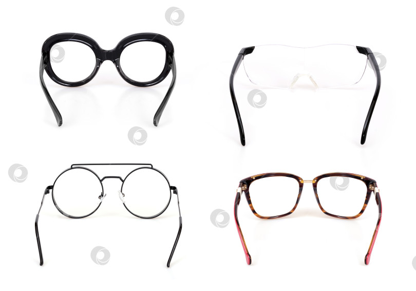 Скачать Набор очков, выделенных на белом фоне, для нанесения на портрет фотосток Ozero