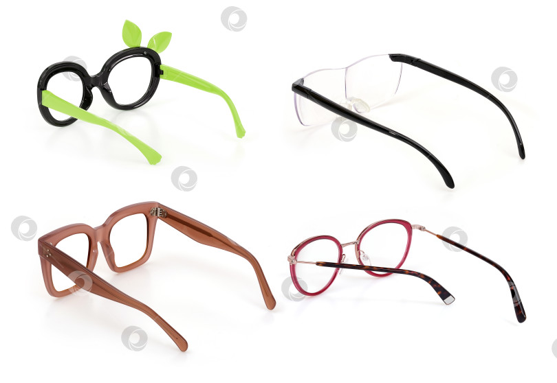 Скачать Набор очков, выделенных на белом фоне, для нанесения на портрет фотосток Ozero