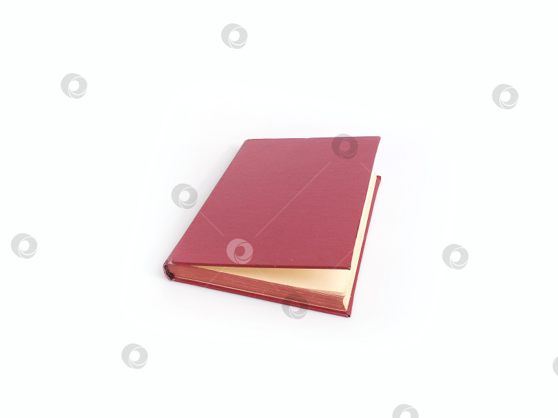 Скачать Красная книга, выделенная на белом фоне фотосток Ozero