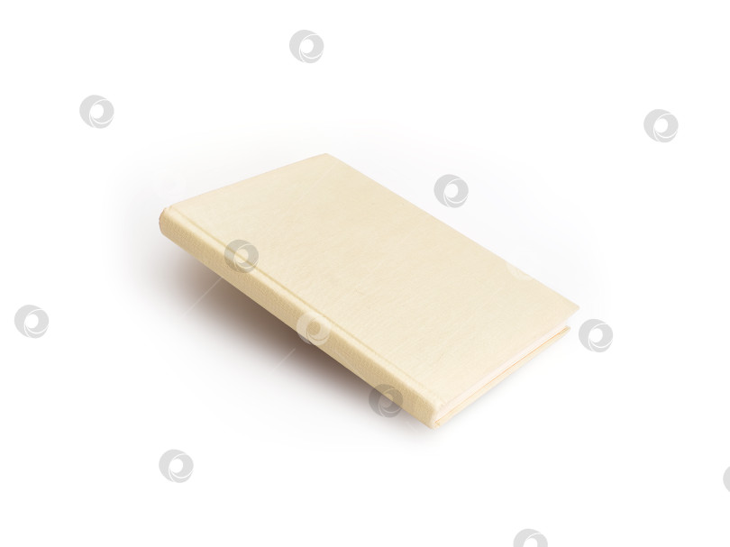 Скачать Книга в цветной обложке с белыми листами, выделенными на белом фоне фотосток Ozero