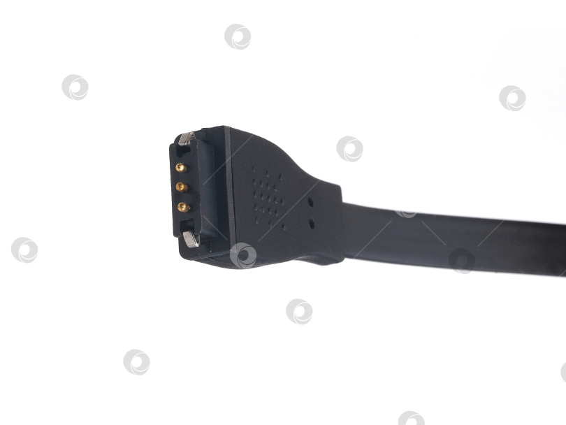 Скачать Зарядный кабель с магнитными разъемами, изолированными на белом фоне фотосток Ozero