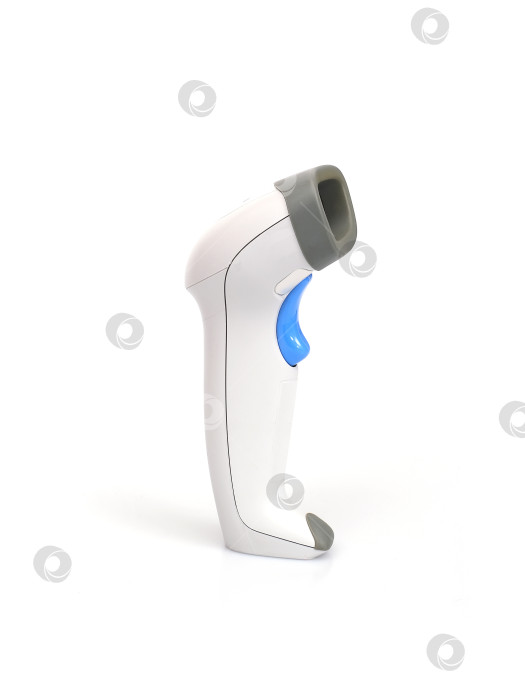 Скачать Портативный сканер штрих-кодов, выделенный на белом фоне фотосток Ozero