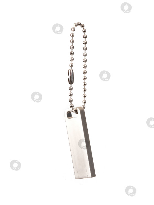 Скачать Флэш-накопитель USB, выделенный на белом фоне фотосток Ozero