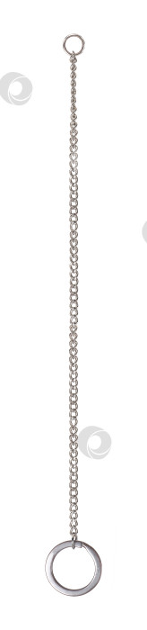 Скачать Розовый защищенный кошелек из натуральной кожи на цепочке, выделяющийся на белом фоне фотосток Ozero