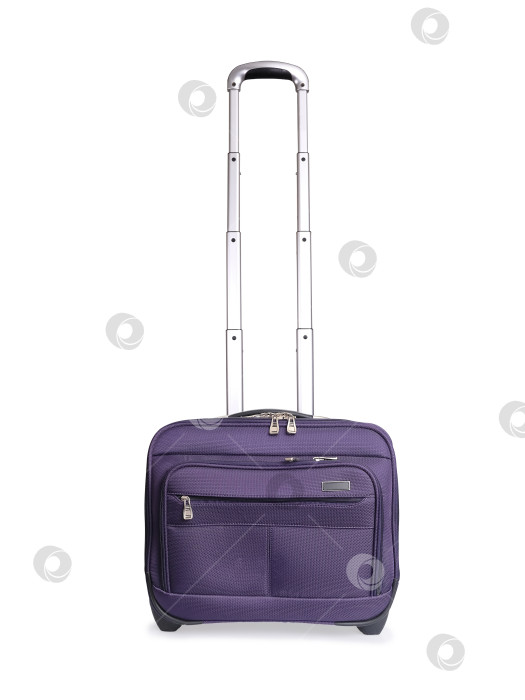 Скачать Дорожный чемодан, выделенный на белом фоне фотосток Ozero