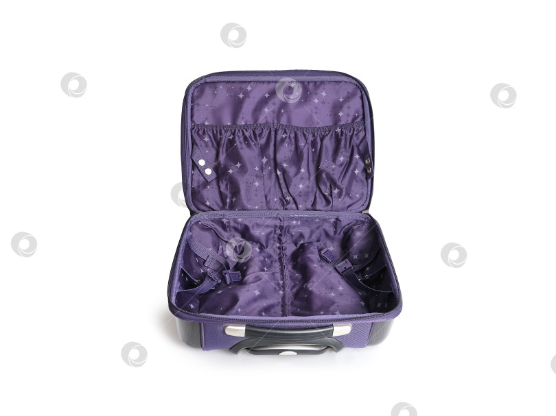 Скачать Дорожный чемодан, выделенный на белом фоне фотосток Ozero