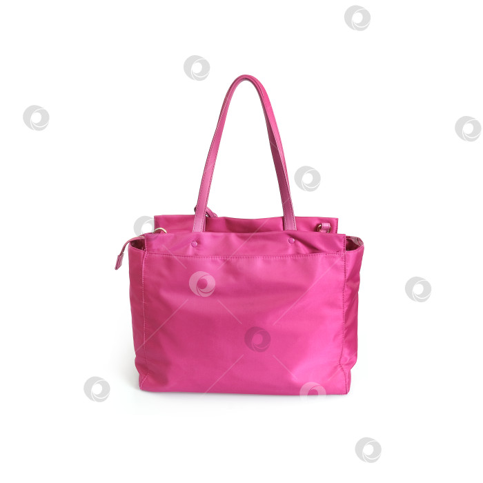 Скачать Элегантная розовая женская сумка, выделенная на белом фоне фотосток Ozero